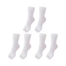 Meias Unissex Estilo Japonês Com Separação Para Dois Dedos, 1-5 Pares, Poliéster, Para Clogs,
