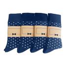 Meias Virmoku Multipack, 4 pares para homens, presente personalizado