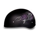 Meio capacete para motocicleta Daytona HELMETS Skull Cap Purple DOT