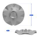 Meio Roda Zunk Zk-490 e Big Rodas Brw-1080 (Prata) C/Emblema