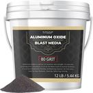 Meios de jateamento de óxido de alumínio 80 Grit TITGGI 5,44 kg