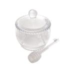 Meleira 11cm Porta Mel Pearl Com Pegador De Cristal Para Mesa - 1 Unidade Meleira 11cm Porta Mel Pearl Com Pegador De Cristal Para Mesa - 1 Unidade