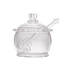Meleira Cristal De Chumbo C/Colher Daisy 10X8X7Cm