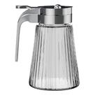 Meleira De Vidro Com Tampa E Dosador Inox Com 270ml Porta Mel Pequeno Meleira De Vidro Com Tampa E Dosador Inox Com 270ml Porta Mel Pequeno