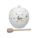 Meleira Honey em Porcelana/Bambu 10cm 350ml - Hauskraft