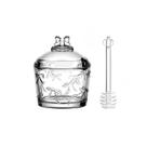 Meleira mel belle cristal 230ml com colher e tampa full fit