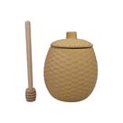 Meleira Porta Mel Porcelana Com Pegador 420ml Café Da Manhã