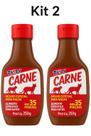 Melhor Kit 2 Condimento Para Ração De Gatos Tasty Carne 250g