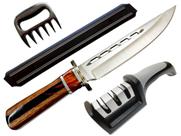 Melhor Kit Churrasco Faca Afiador Garra Urso Barra Magnética Melhor Kit Churrasco Faca Afiador Garra Urso Barra Magnética