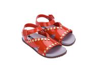 Melissa Sandália Ciao Sandal Anglo Mania Vivienne Westwood 32969 Cinza/Vermelho 35