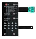 Membrana teclado Para Microondas Brastemp Bmp 31 Com Dourar Preta 9.7X19.4 cm