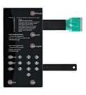 Membrana teclado Para Microondas Brastemp Bmp 31 Sem Dourar Preta 9.7X19.4 cm