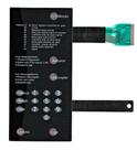 Membrana teclado Para Microondas Brastemp Bmp 42 Sem Dourar Preta