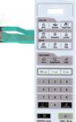 Membrana teclado Para Microondas Midea Mtfb 41 Mtfb 42 27,9x9,5 Cm branca