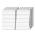 Memo Pads S Impressão superfina branca com linhas pretas 4x6 50 folhas x10