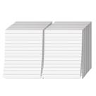 Memo Pads S, impressão superfina branca com linhas pretas, 50 folhas