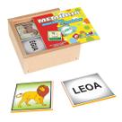 Memória Masculino e Feminino Jogo Pedagógico Lúdico Brinquedos Educativos de Madeira Infantil Escolar Carlu Criança 3 anos