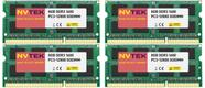 Memória NVTEK 32 GB (4x8 GB) DDR3 1600 MHz 204 PINOS 1,35 V