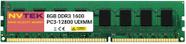 Memória NVTEK 8GB DDR3 1600MHz PC3-12800 UDIMM 1,35V
