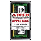 Memória RAM A-Tech 32 GB DDR4 2666 MHz SO-DIMM para Apple Mac