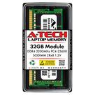 Memória RAM A-Tech 32 GB DDR4 3200 MHz PC4-25600 SODIMM de 260 pinos