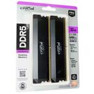 Memória Ram Ddr5 32gb 6400mhz Cp2k16g64c38u5b Preto Crucial Basics para Pc e Notebook