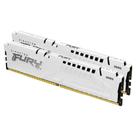Memória RAM Kingston Fury Beast Expo, 64GB (2X32GB), 6400MT/s DDR5, DIMM, CL32, Branco - KF564C32BWEK2-64