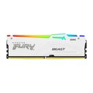 Memória RAM Kingston Fury Beast, RGB, 16GB, 5600MHz, DDR5, CL36, Branco - KF556C36BWEA-16