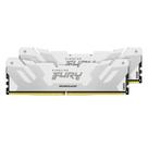 Memória RAM Kingston Fury Renegade, 32GB (2x16GB), 8000MT/s, DDR5, CL38, DIMM, Branco XMP - KF580C38RWK2-32