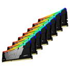 Memória RAM Kingston Fury Renegade RGB, 256GB, DDR4, (8x32GB), 3200MHz,CL16, Preto - KF432C16RB2AK8/256