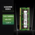 Memória RAM SODIMM DDR3L para Notebook - 4GB, 8GB - 1333MHz e 1600MHz