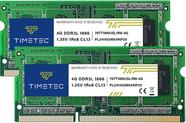 Memória RAM Timetec 8 GB KIT (2x4 GB) DDR3L 1866 MHz SODIMM