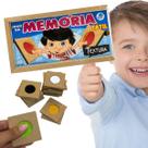 Memória Tátil Textura Brinquedo Educativo em Madeira