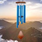 Memorial Wind Chimes ASARIN Outdoor Deep Tone com 6 tubos
