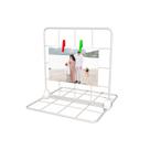 Memory Board de Mesa Porta Retrato Aramado 20x20cm Branco para Fotos Mural de Recados Post it Decoração Casa Escritório