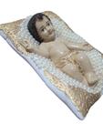 Menino Jesus Pérolas Na Manjedoura Natal 25cm