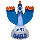 Menorah Inflável de Hanukkah e Natal - Gemmy Industries