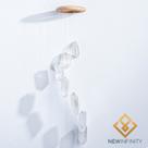 Mensageiro Sino dos ventos Móbile Cristal Pedra Natural Mensageiro Sino dos ventos Móbile Cristal Pedra Natural