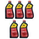 Menzoil TCW3 Óleo Náutico Premium 2 Tempos 1 Litro Para Jet Ski e Motores de Popa Kit C/5
