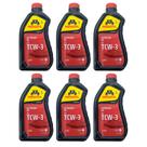 Menzoil TCW3 Óleo Náutico Premium 2 Tempos 1 Litro Para Jet Ski e Motores de Popa Kit C/6
