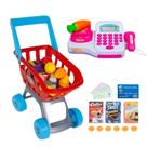 Mercadinho Caixa Registradora Com Carrinho Brinquedo Infantil