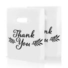 Merchandise Bags Houseables Thank You, 16x18cm, pacote com 100 unidades, pretas