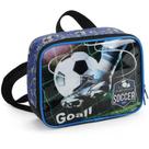 Merendeira Lancheira Escolar Championship Soccer Goall Preto - Luxcel