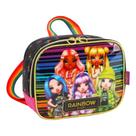 Merendeira Lancheira Escolar Infantil Rainbow High Preto
