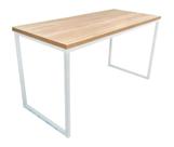 Mesa 135x79 Branco com Carvalho - M13579BCOCAR Mesa 135x79 Branco com Carvalho - M13579BCOCAR