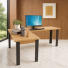 Mesa 150x150 Em L Cozinha Jantar Grande Cor Preta Mel