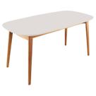 Mesa 160x80cm Mdf Laqueado com Vidro Laqueado Ceci Yescasa