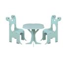 Mesa 2 Cadeiras Dino Infantil MDF Segura Criança Brincar