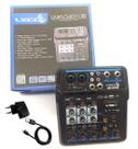 Mesa 4 canais 0401 USB player Rec bluetooth efeito interface