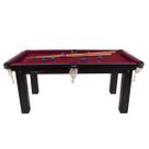 Mesa 4 x 1 Sinuca bilhar Procopio 1,87 x 1,08 Tecido VINHO